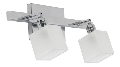 Imagen 5 de 10 de Lampara Aplique Plafon Techo 2 Luz Sistema Recto Led