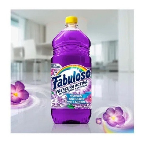 Caja Limpiador Fabuloso Lavanda 24 Botellas De 500 Ml