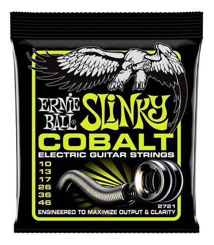 Encordado Ernie Ball Cobalt 010 Cuerdas 2721