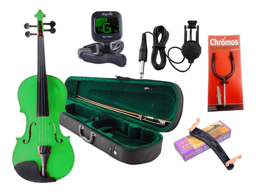 Combo Violin Estudio Madera 3/4 4/4 + Accesorios