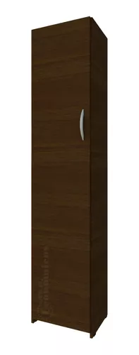 Despensero Escobero Armario Organizador Armado Cocina 5 Estantes Melamina -  180x40cm 1 Puerta - Muebles Económicos