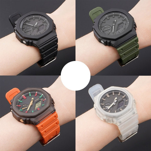 Correa De Caucho Compatible Con Casio G-shock Ga2110 Ga-2110