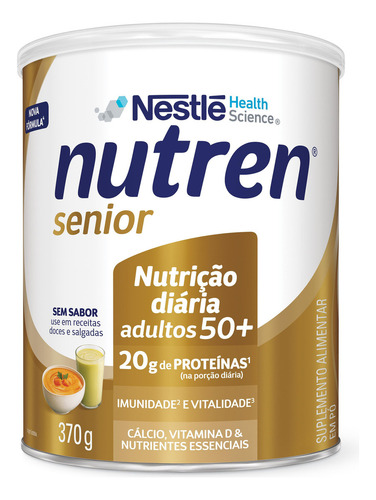 Suplemento Alimentar Nutren Senior Sem Sabor 370g - Nestlé