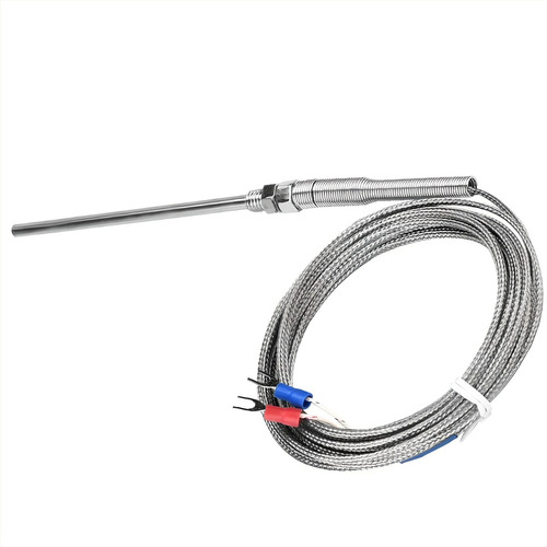 Termocupla Tipo K, Max 400ºc, Sonda 20cm, Largo Del Cable 5m