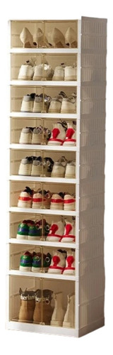 Organizador De Zapatos De 9 Niveles Plegable De 18 Pares