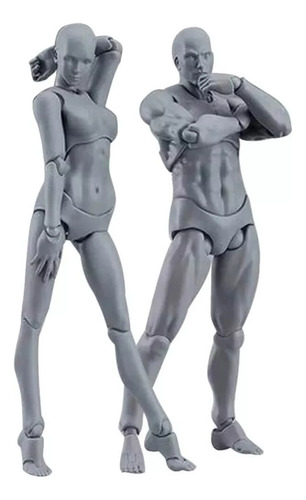 2 Figuras De Acción De 13 Cm, Modelo Maniquí De Dibujo.