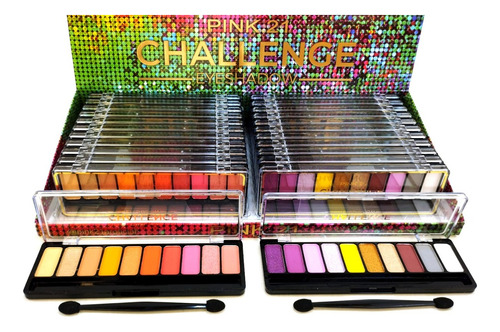 Paleta Sombras Ojos Challenge Pink 21 X Set 24 Unidades