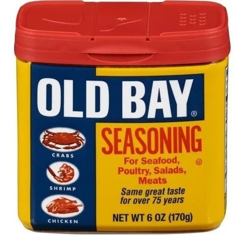 Old Bay Seasoning Sazonador Para Mariscos Americano 170g 