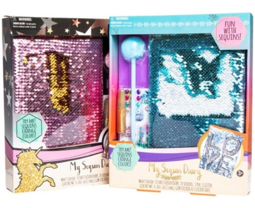 Agendas De Lentejuelas Importadas Y Set De Frozzen