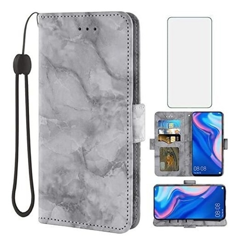 Asuwish Compatible Con Huawei Y9 Prime 2019 Funda Y Protecto