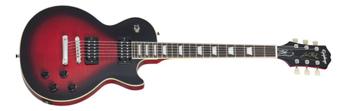 Guitarra EpiPhone Les Paul Standard Slash Vermillion Burst, color rojo, orientación a la mano derecha