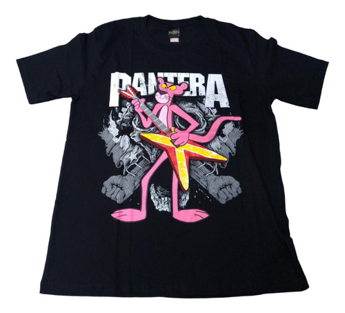 Camiseta Blusa Adulto Pantera Cor De Rosa Sátira Hcd507