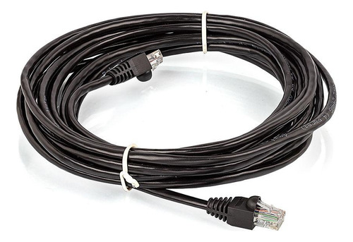 Patch Cord Cat5e Montado Preto - 30 Metros