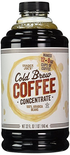 Trader Joe Fría Brew Coffee Beans Concentrado 100% Arábica.