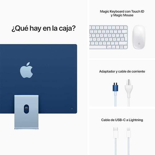 Imagen 4 de 6 de Apple iMac 24 Retina 4,5k Mgpk3e/a Chip M1 8gb 256gb Mac Os