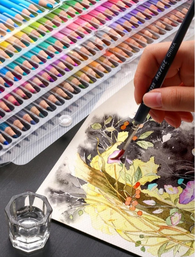 Imagem 4 de 7 de Lapis De Cor Artistico Profissional Com 180 Cores Brutfuner