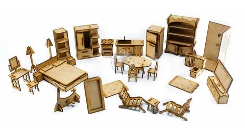 Muebles para casa de muñecas