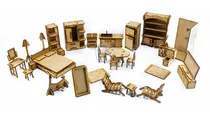 Comprar Combo 30 Muebles - Casa De Muñecas Lol Playmobil Fibrofacil