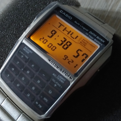 Relógio Casio Masculino Data Bank Calculadora Dbc-611-1df