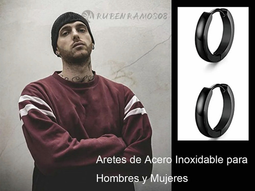 Imagen 6 de 9 de Pack 8 Pares Aretes Hombre Con Piercing, Arracadas Hombre