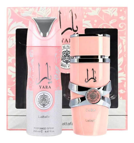 Set Lattafa Yara Edp 100 Ml + Deo Spray 200 Ml Set 2 Pcs