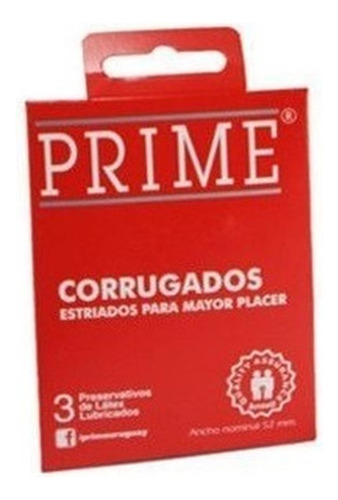 Preservativos Prime® Corrugados X 3 Unidades