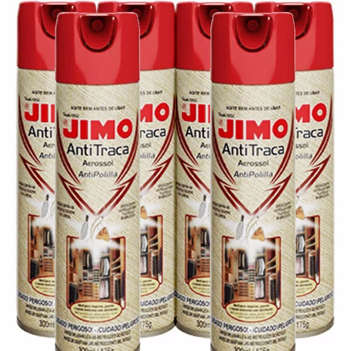 Kit 6 Jimo Anti Traça Spray Para Tapetes Roupas Tecido Livro