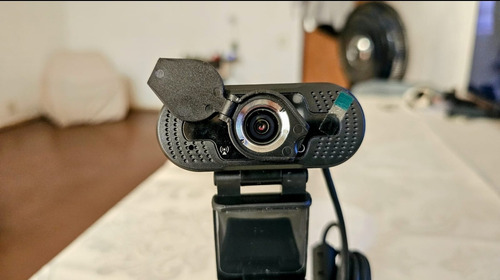 Câmera De Mesa Hd, Computador, Webcam Usb, Rede Fixa Para Preto (Usado)