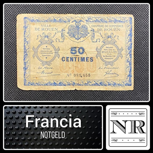 Francia - 50 Centimes - Año N D - Notgeld - Ville De Rouen