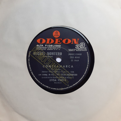 Vinilo Simple - Miguel Montero (contramarca) (Usado)