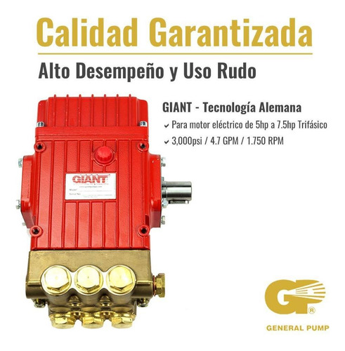 Bomba Para Hidrolavadora Giant 3000 Psi Pistones Ceramicos