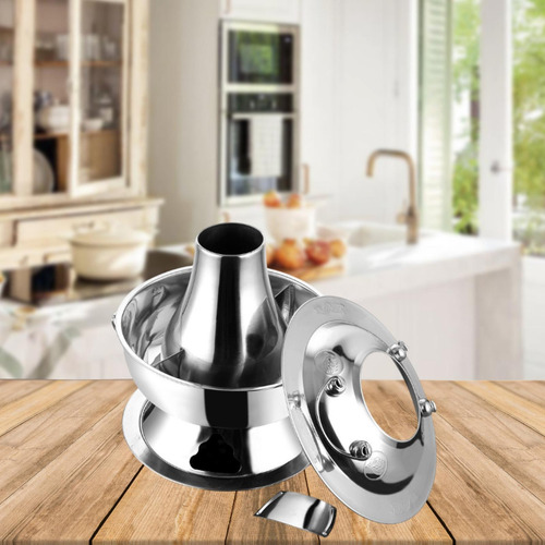 Cobre Olla Shabu Olla Multiusos División Plateada De 30cm