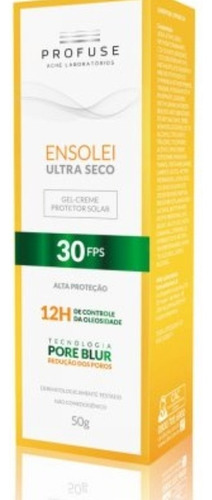 Protetor Solar Profuse Ensolei Ultra Seco Fps 30 Profuse 50g