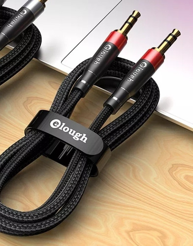 Imagen 4 de 5 de Cable Auxiliar Audio 3,5 Mm / 1 Metro / Elough