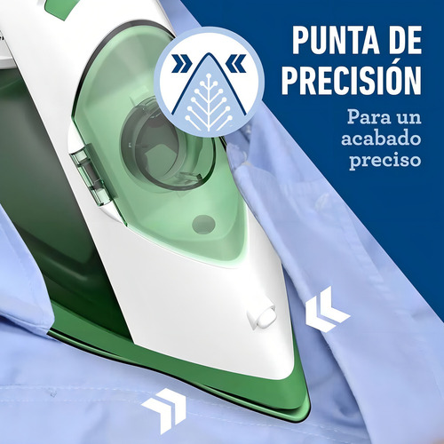 Plancha Vapor 80g/min Suela Anti-adherente Oster Verde Claro
