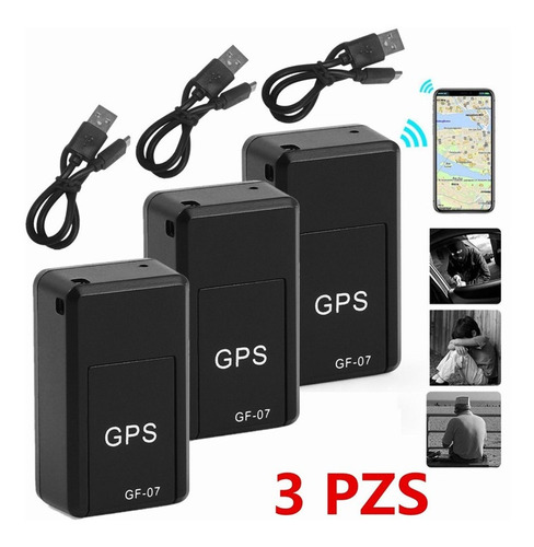 Mini Dispositivo De Rastreo Gps Tracker Finder De 3 Piezas