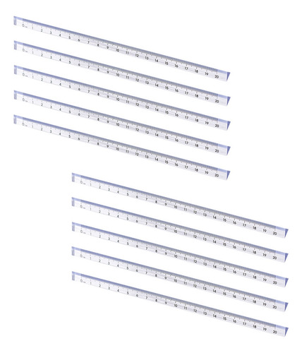 Regla Triangular Transparente Con Forma De Triángulo, 10 Uni