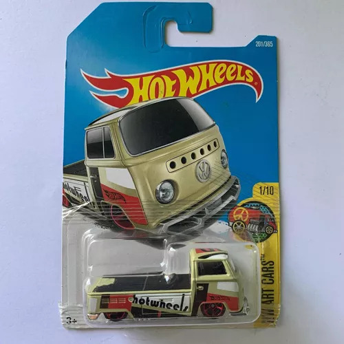 Hot Wheels Art Cars Volkswagen T2 Pickup Beige 1/10