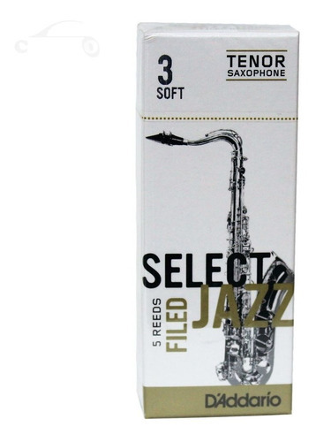 Palheta Sax Tenor Daddario(rico) Select Jazz Filed 3s Cx C/5