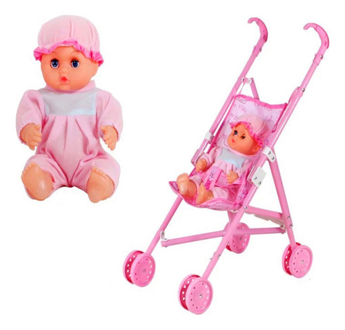 Juego De Carrito Para Cochecito, Muñeca, Juego De Simulación