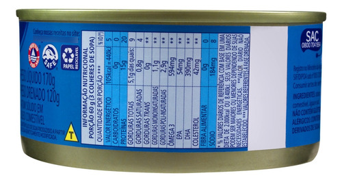 Atum Sólido Em Óleo Gomes Da Costa Lata 170g