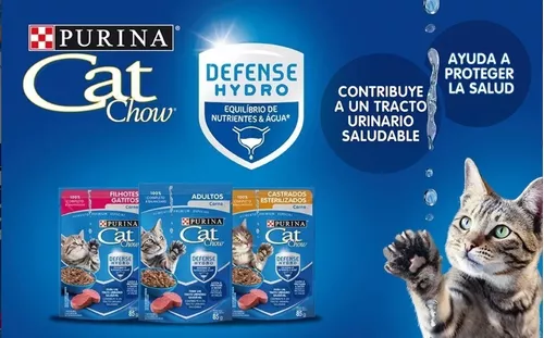 Comida húmeda para Gatos Cat Chow® adulto esterilizados carne