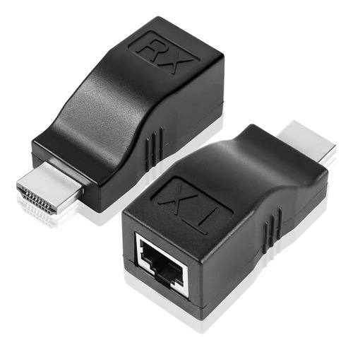 Adaptador Extensor Hdmi/rj45 30 Metros (par)