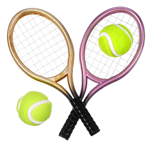 Juego De 2 Juegos De Adorno Para Pelota De Tenis, Raqueta De