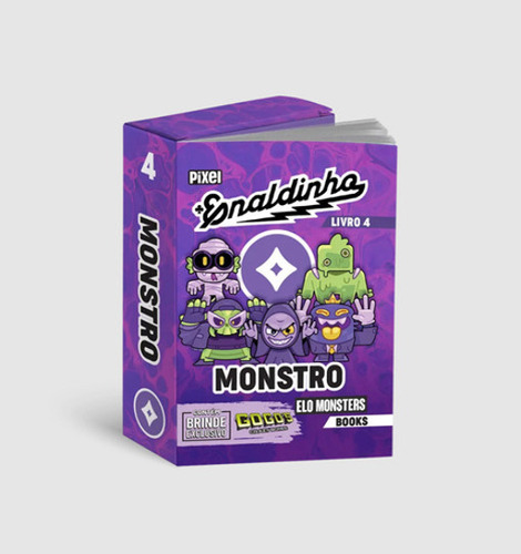 Coleção Elo Monsters Books Enaldinho - Starter Pack Com Álbum Ilustrado Oficial +3 Gogo S Sortidos +3 Minilivros Sortidos