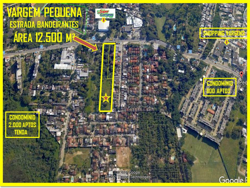 Recreio Dos Bandeirantes! Excelente Terreno Com 12500m2 Plano,doc:100% Ok! Oportunidade Para Construtoras! Na Estrada Dos Bandeirantes-rj