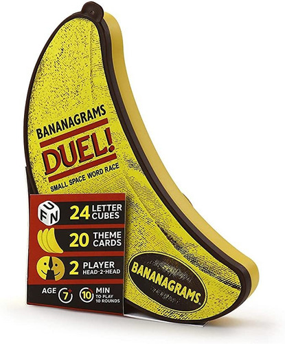 Bananagrams Duel: Ultimate 2 Player Juego De Viaje | Small S