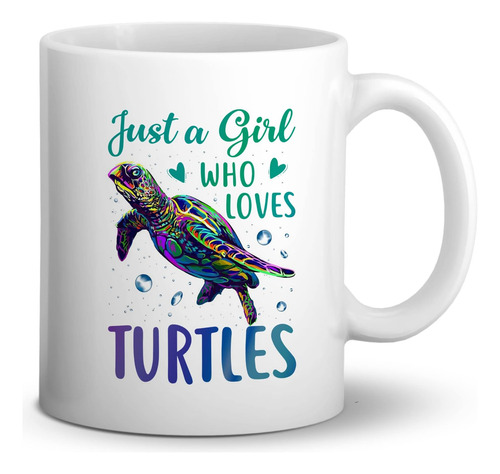 Dotain Just A Girl Who Loves Turtles Taza De Café De Tortuga
