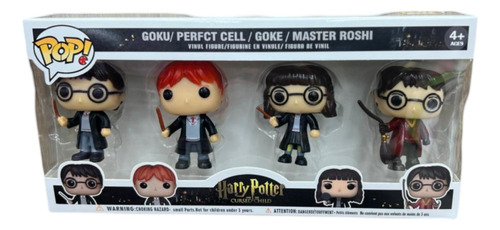 Set 4 Muñecos Muñeco Pop Funko Harry Potter Cabezon