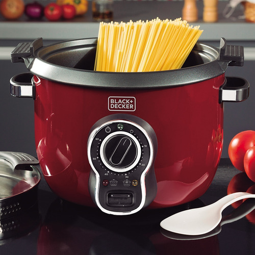 Panela Elétrica 700w 3 Em 1 Vermelha 1,8l Blackdecker P700v